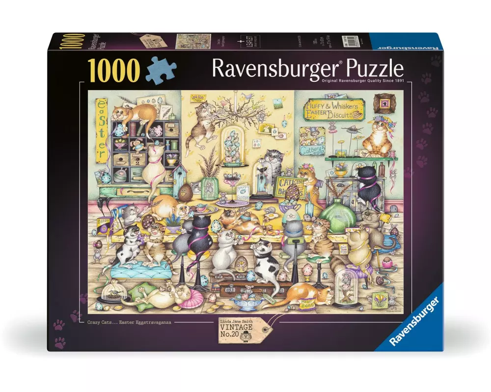 Ravensburger Puzzle Crazy Cat's Easter Eggstravaganza 1000 Teile