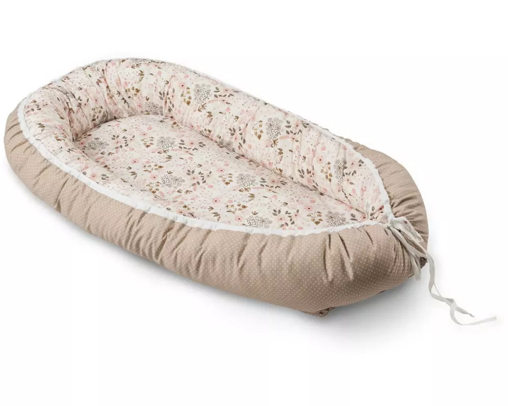 Ullenboom Babynest Rosa Blüten 55 x 95 cm