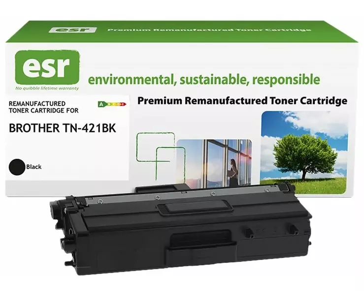 ESR Toner cartridge compatible with Brother TN-421BK black remanufactured 3.000 pages