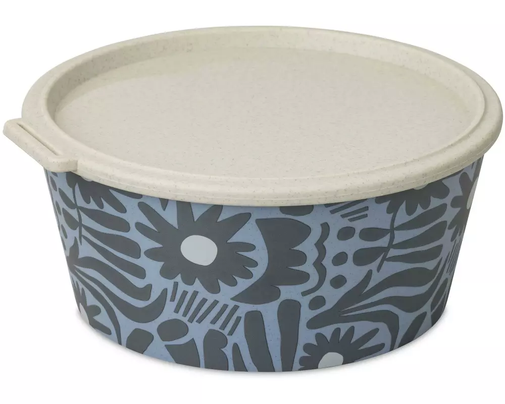 Koziol Schüssel Blomster Bloom mit Deckel 2.2 l, Blau