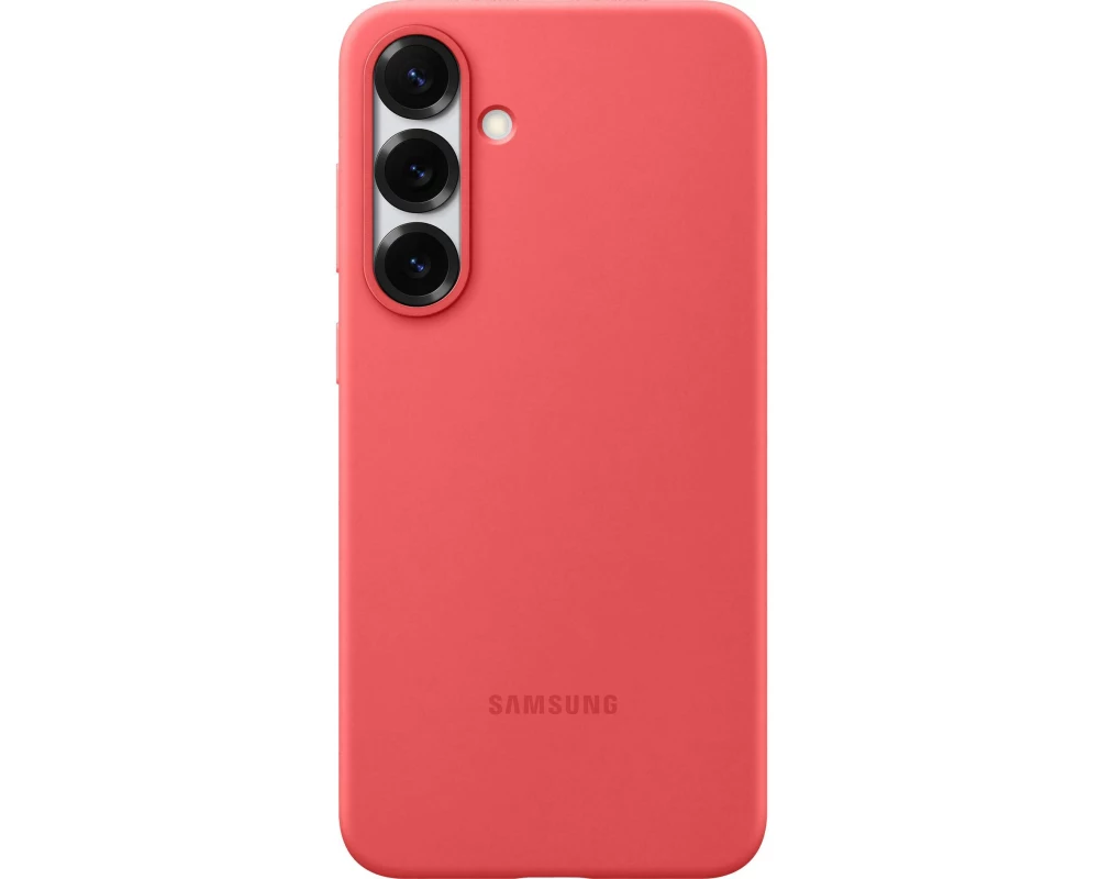 Samsung Back Cover Silicone Galaxy S25+ Rot