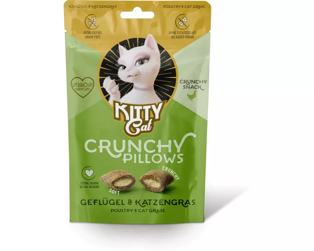 KITTY Cat Katzen-Snack KittyCat Crunchy Pillows Geflü./Katzengr. 60 g