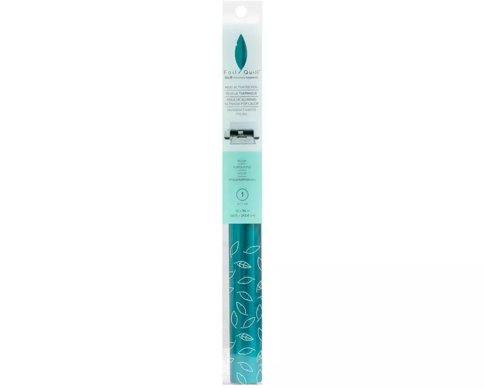 We R Memory Keepers Folie Foil Quill wärmeaktiviert, 1 Rolle, Aqua