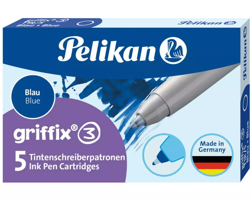 Pelikan Tintenpatrone Griffix Königsblau, 5 Stk.