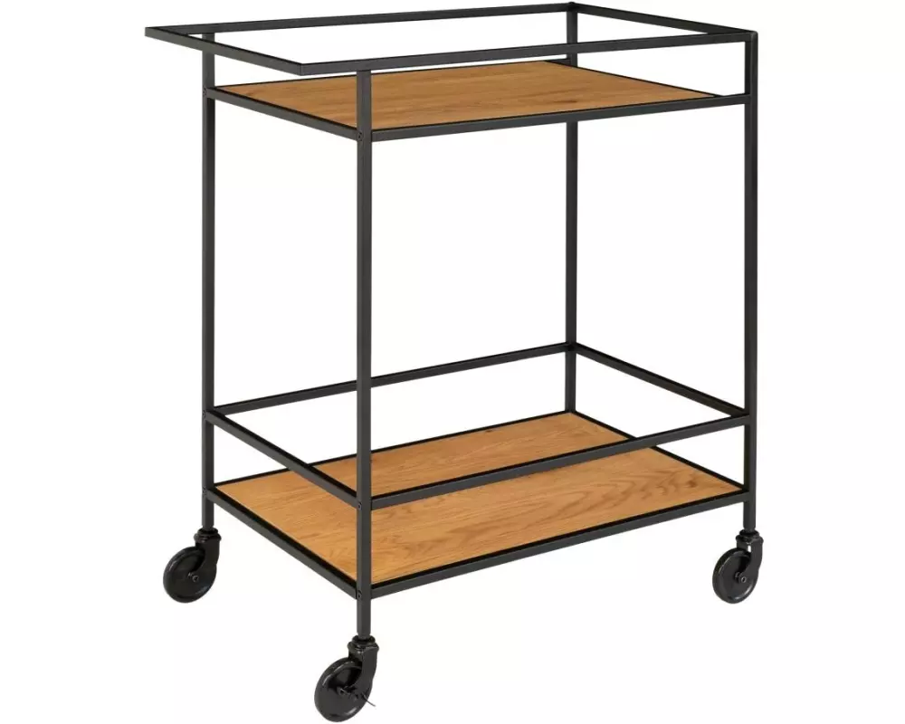 House Nordic Bartrolley Vita 79 x 68 cm, Nature/Schwarz