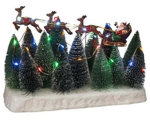 Konstsmide LED-Szenerie Weihnachtsschlitten mit 6h Timer