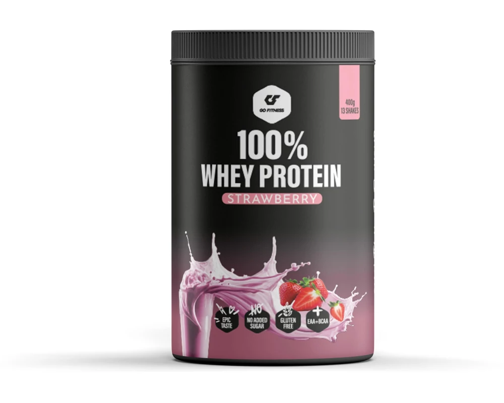 Go Fitness Pulver 100% Whey Protein Erdbeere 400 g