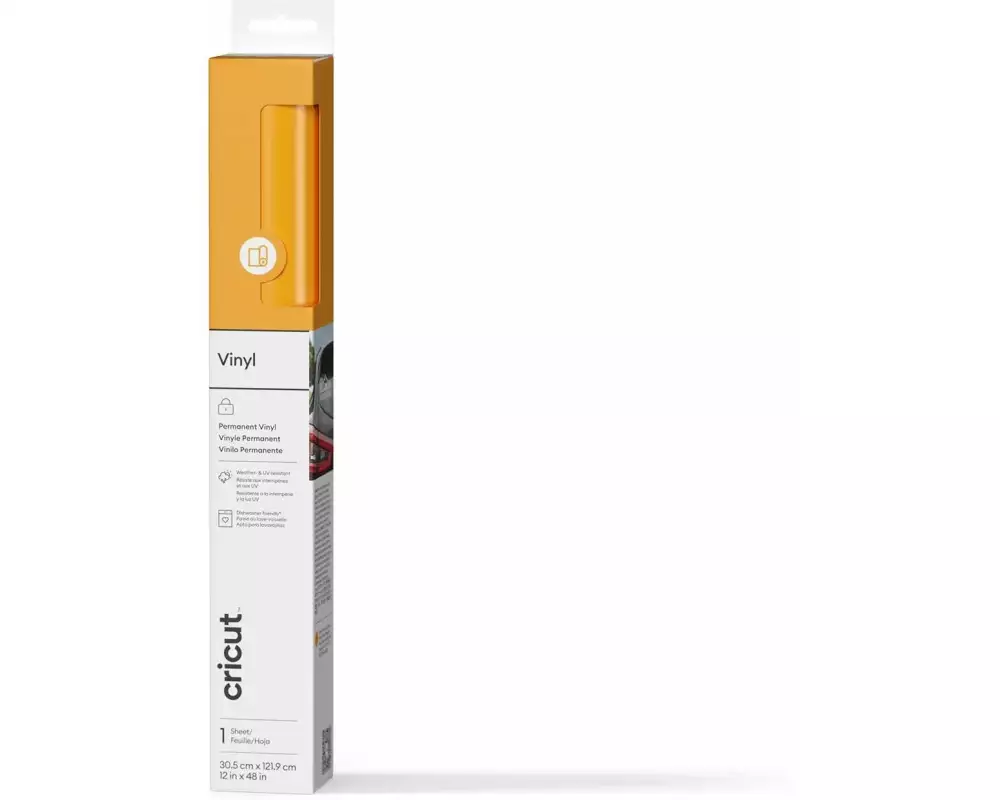 Cricut Vinylfolie Premium Permanent 30.5 x 122 cm Gelb