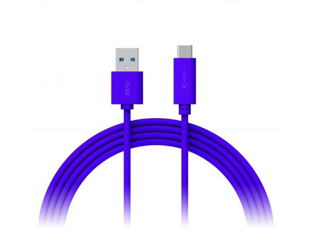 Xlayer USB C to USB, 1m, blau