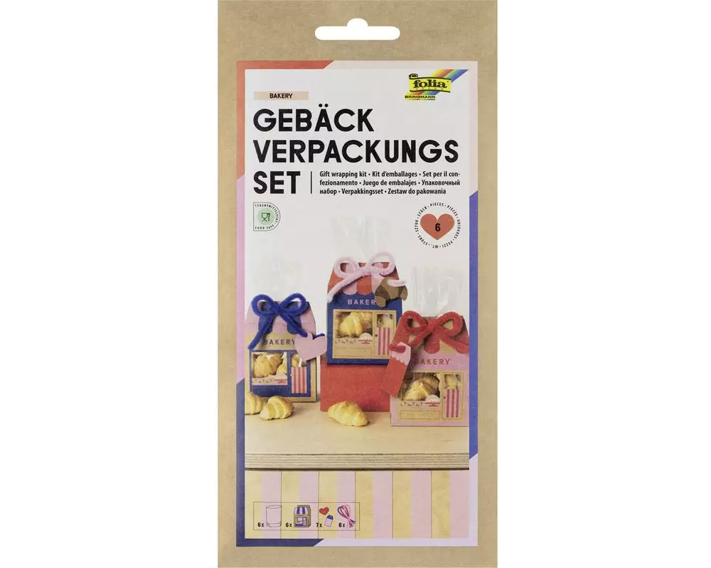 Folia Gebäck Verpackungsset BAKERY 11 x 14 cm