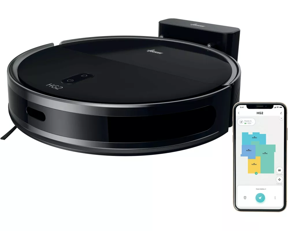 Hoover Saug- und Wischroboter HG2 Turbo Slim HG230H 011 Schwarz