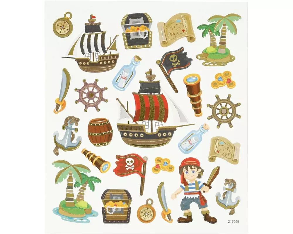 Creativ Company Motivsticker Piraten 1 Blatt