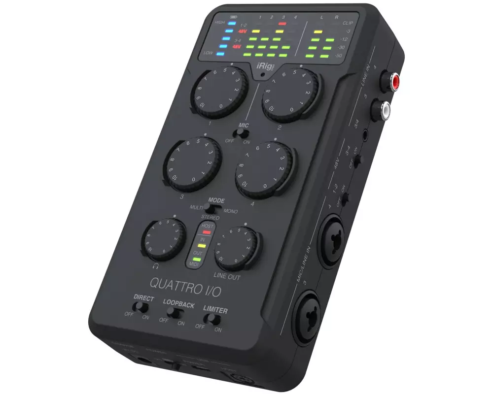 IK Multimedia Audio Interface IRig Pro Quattro I/O Deluxe