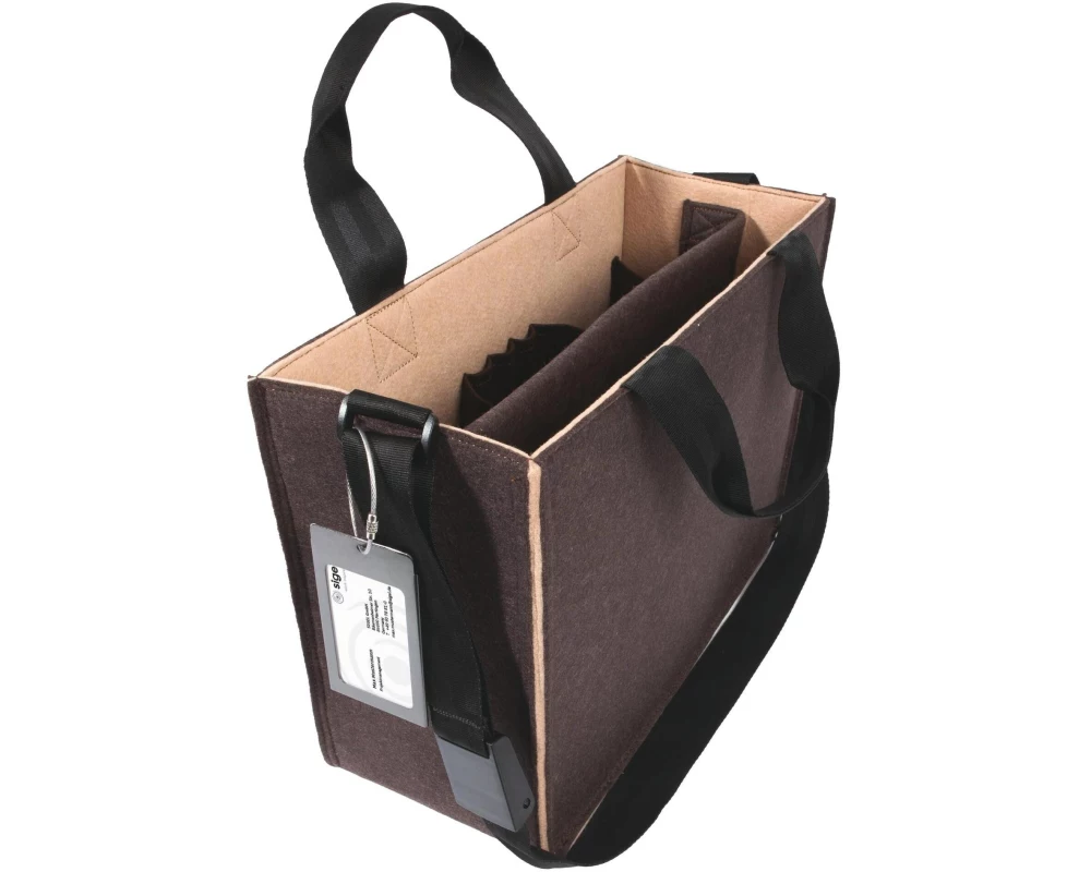 Sigel Desk Sharing Bag Bicolor M, braun/beige 15.4"