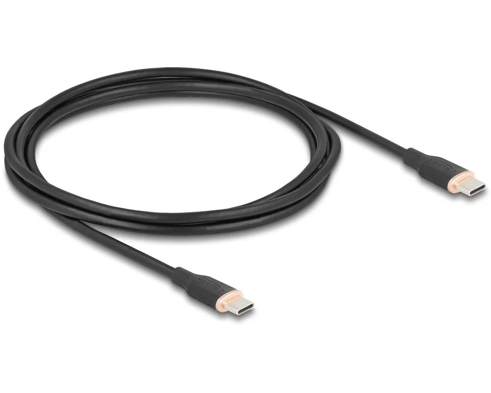 Delock USB 2.0-Kabel Silikon USB-C - USB-C 2.5 m