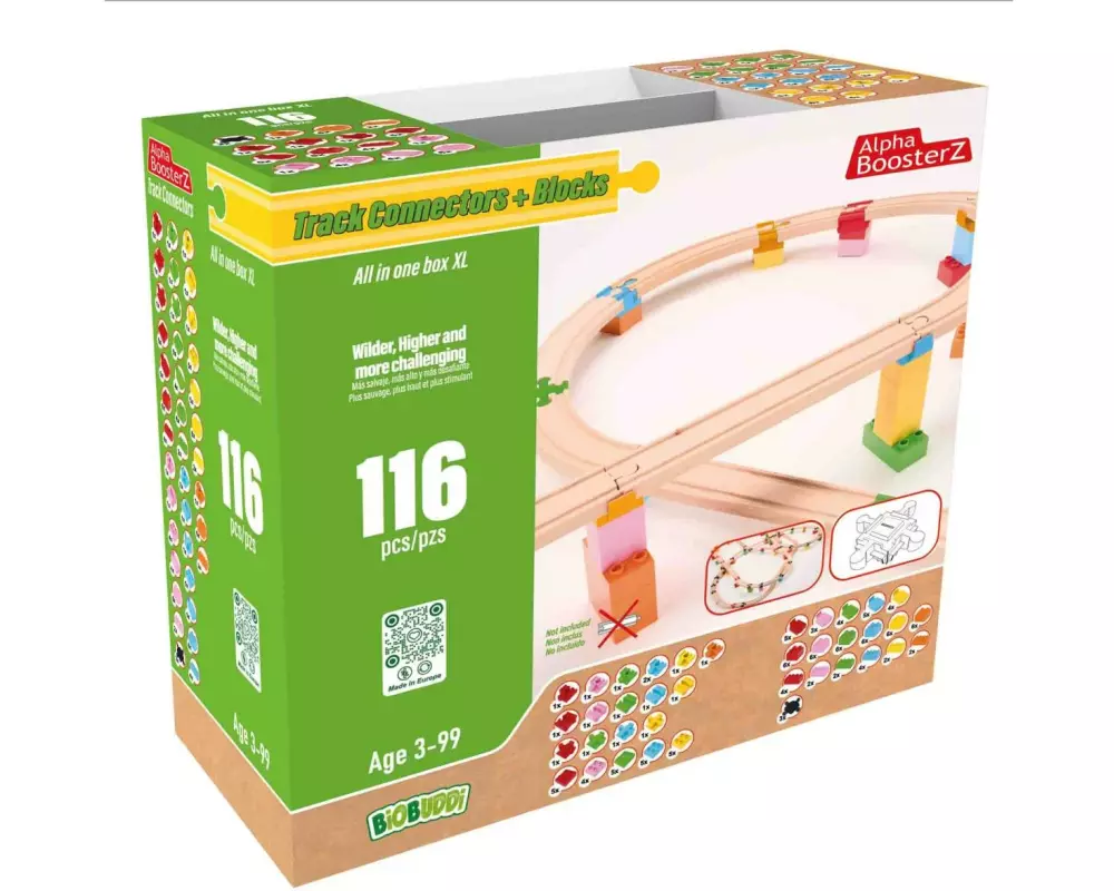 AlphaBoosterz TrackConnectors + Blocks – all in one BlockBox XXL