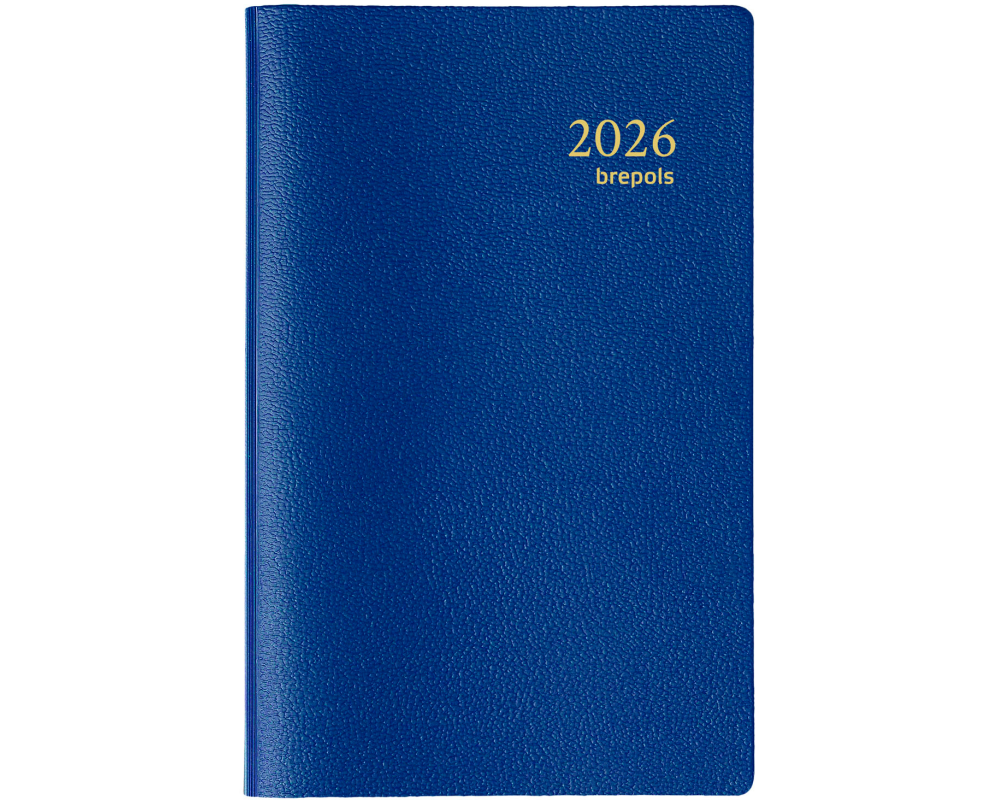 BREPOLS Agenda Delta Genova 2026 0.834.2051 1W/1S blau 9x12.5cm