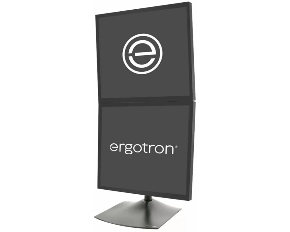 ERGOTRON desk stand, DS100, two displays, vertical, 27 inch, 10,4kg, VESA 75x75+100x100mm
