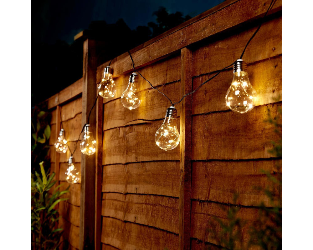 SCHOENENBERGER Solar Lichterkette Vintage 97.9700 transparent, LED 3,8m