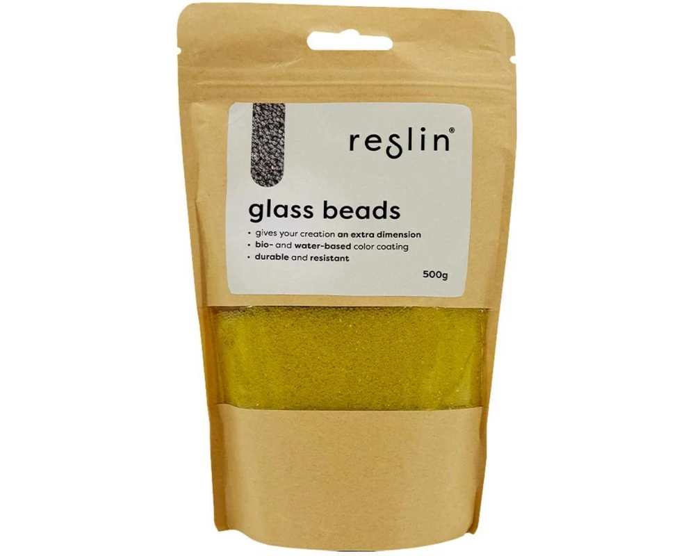 Reslin Glasperlen 500 g Bananengelb