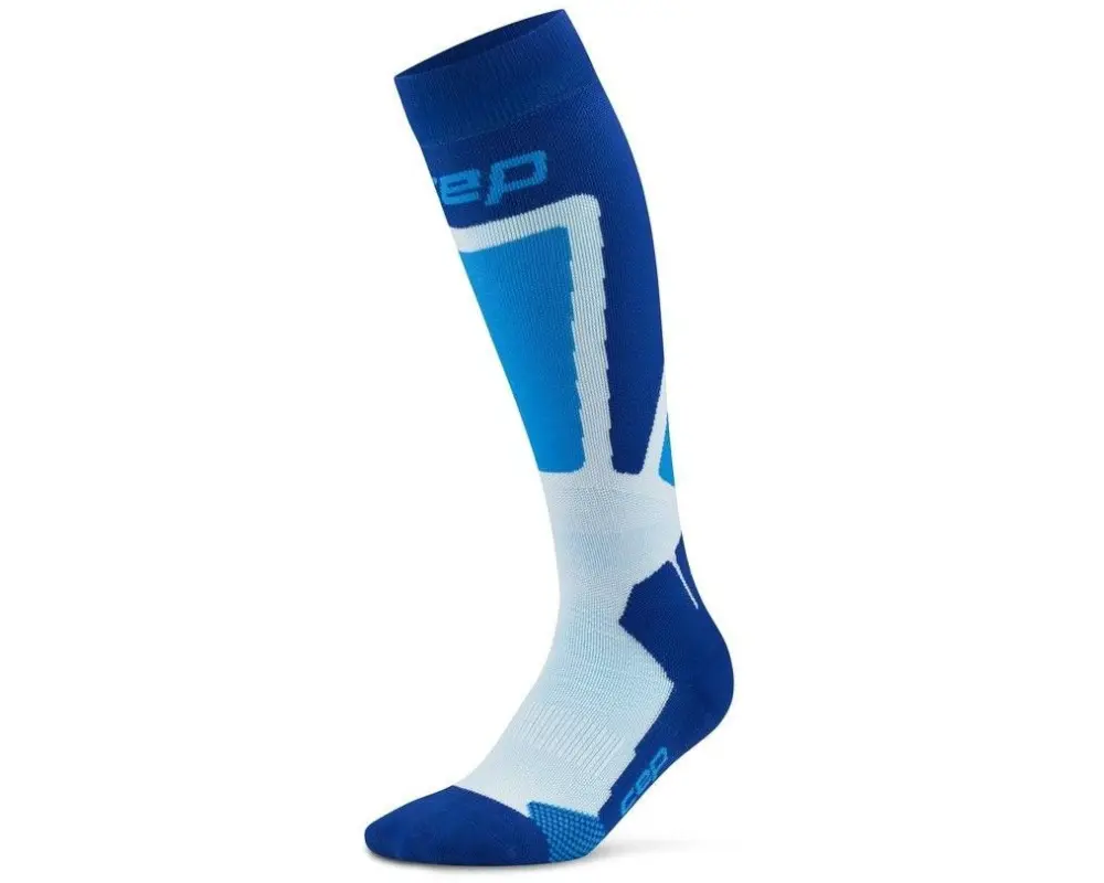 CEP Ski thermo socks tall 4.0 W Blau/Weiss, 32 - 38