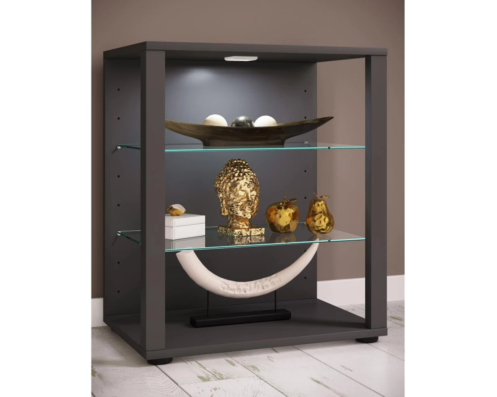 VCM Vitrine Glasol S 52 x 60 cm, Grau