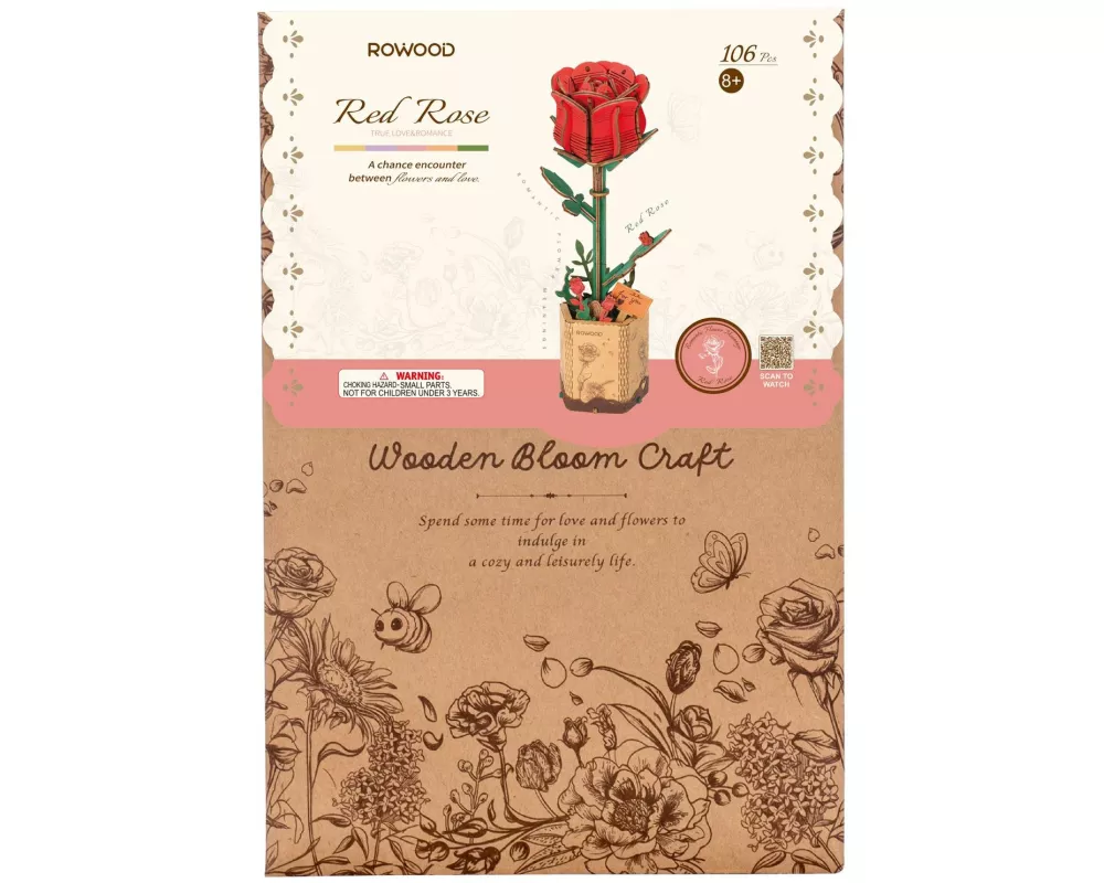 RoboTime Bausatz Red Rose 106-teilig