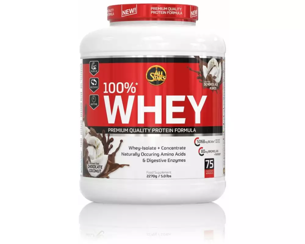 All Stars Pulver 100% Whey Schokolade/Kokos 2270 g