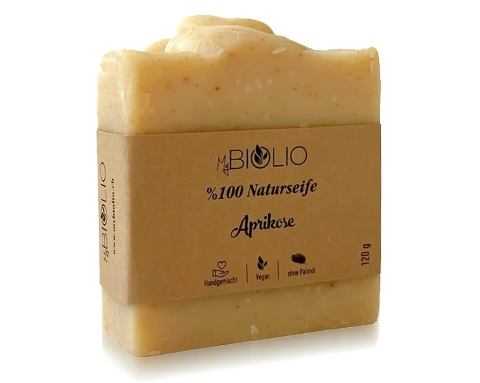 MyBIOLIO Naturseife Aprikose Hartseife 120 ml
