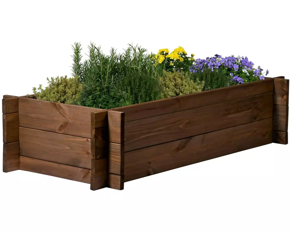 dobar Hochbeet Steck Massivholz