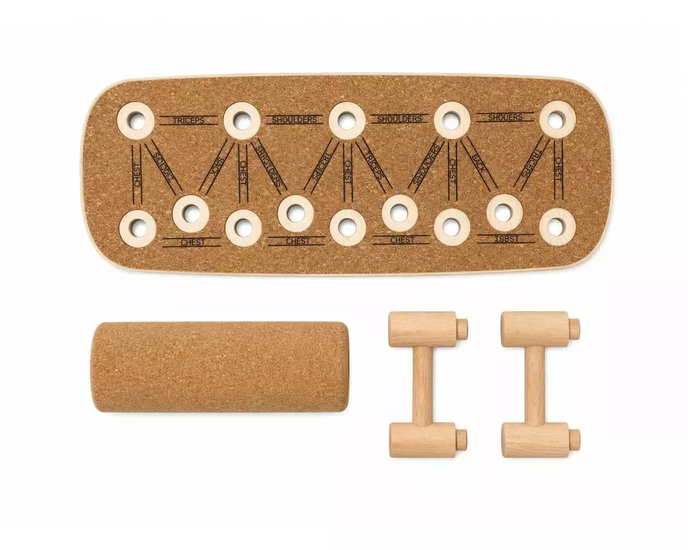KOOR Balance Push-up-Board mit Korkrolle