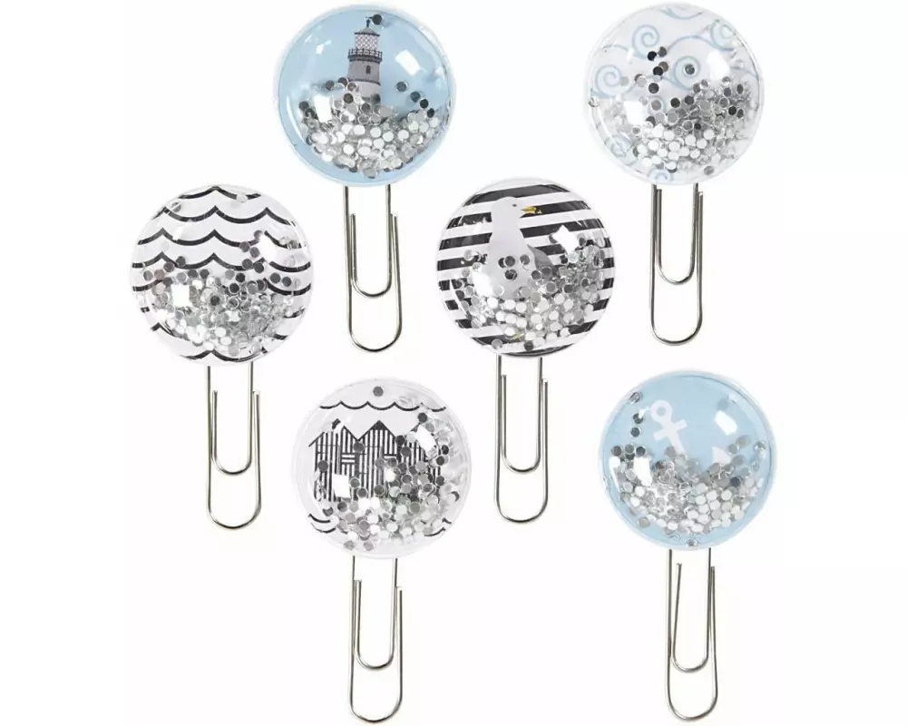 Creativ Company Büroklammer Shaker Clips 6 Stück