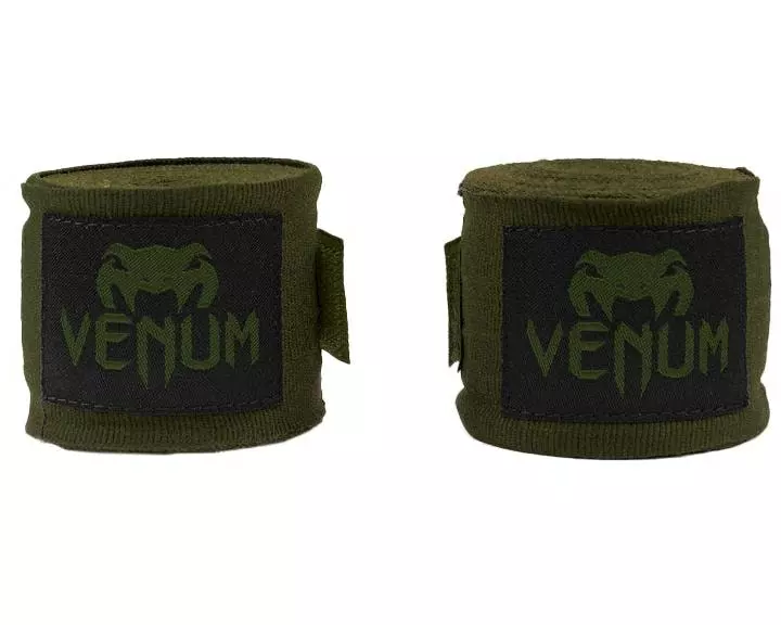 Venum Kontact Boxing Handwraps 2.5 m, Olivgrün/Beige