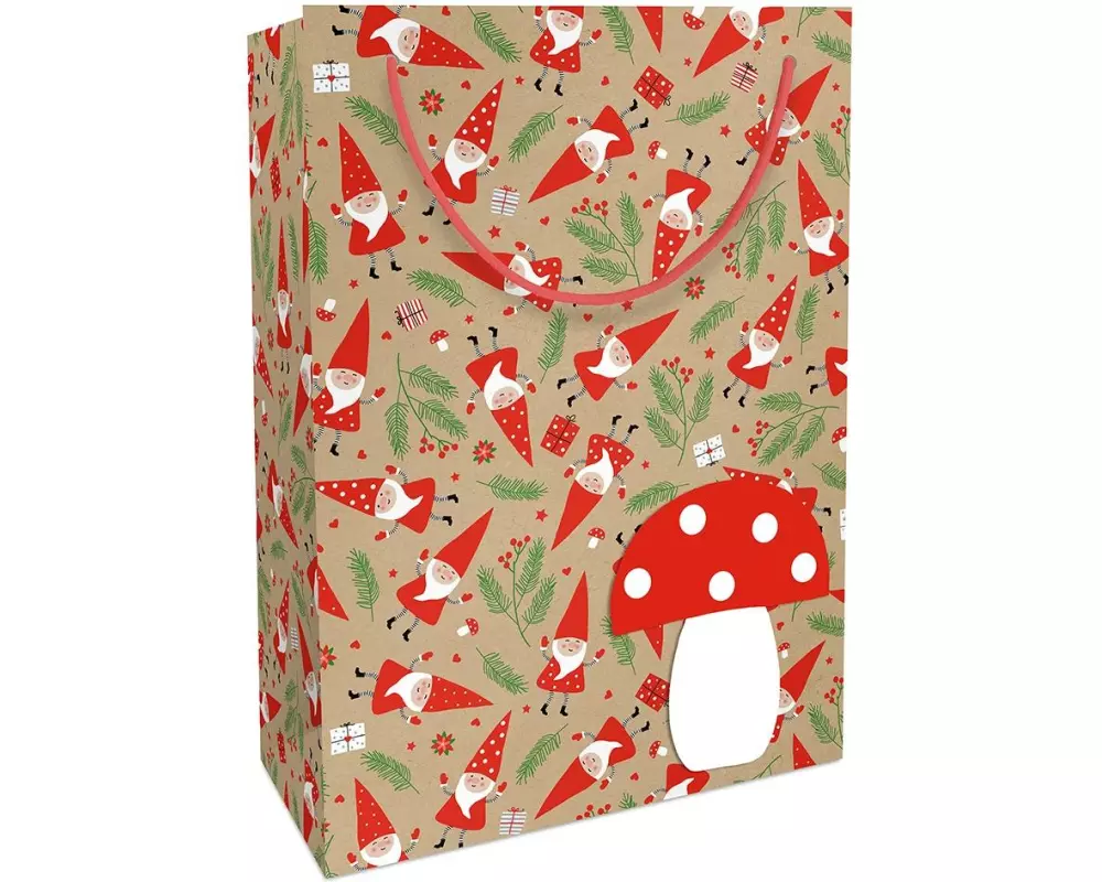 Braun + Company Geschenktasche Gnomes, Pilz/Zwerg