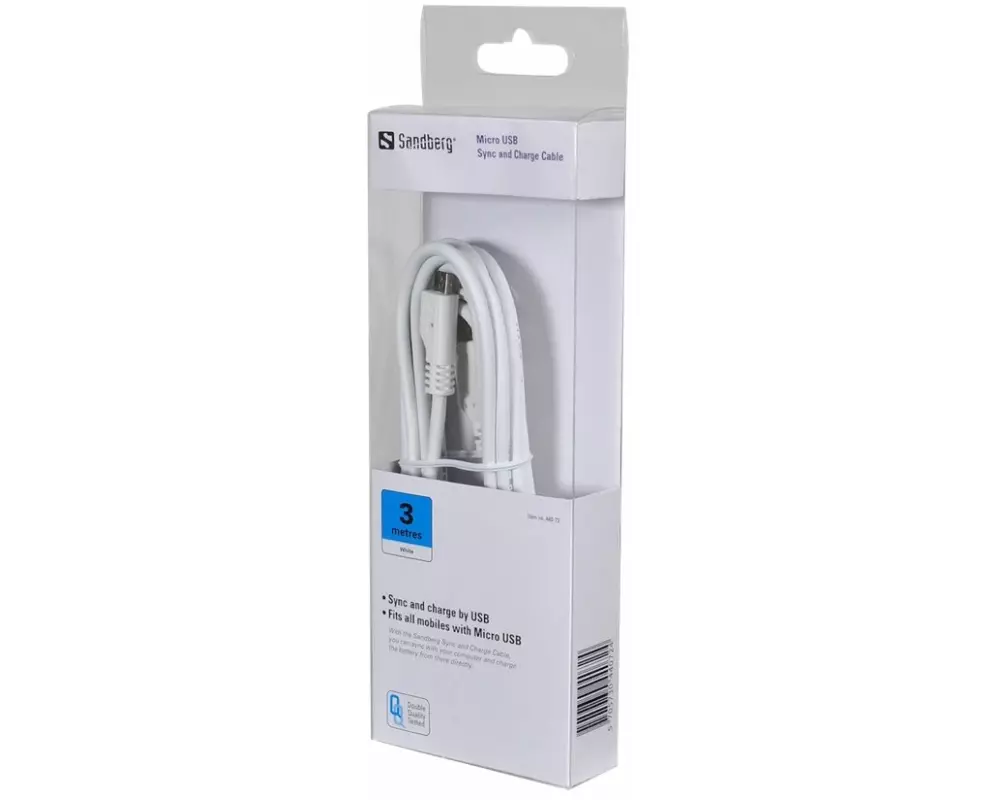 SANDBERG USB Cable, USB/A-Micro-USB, 3m