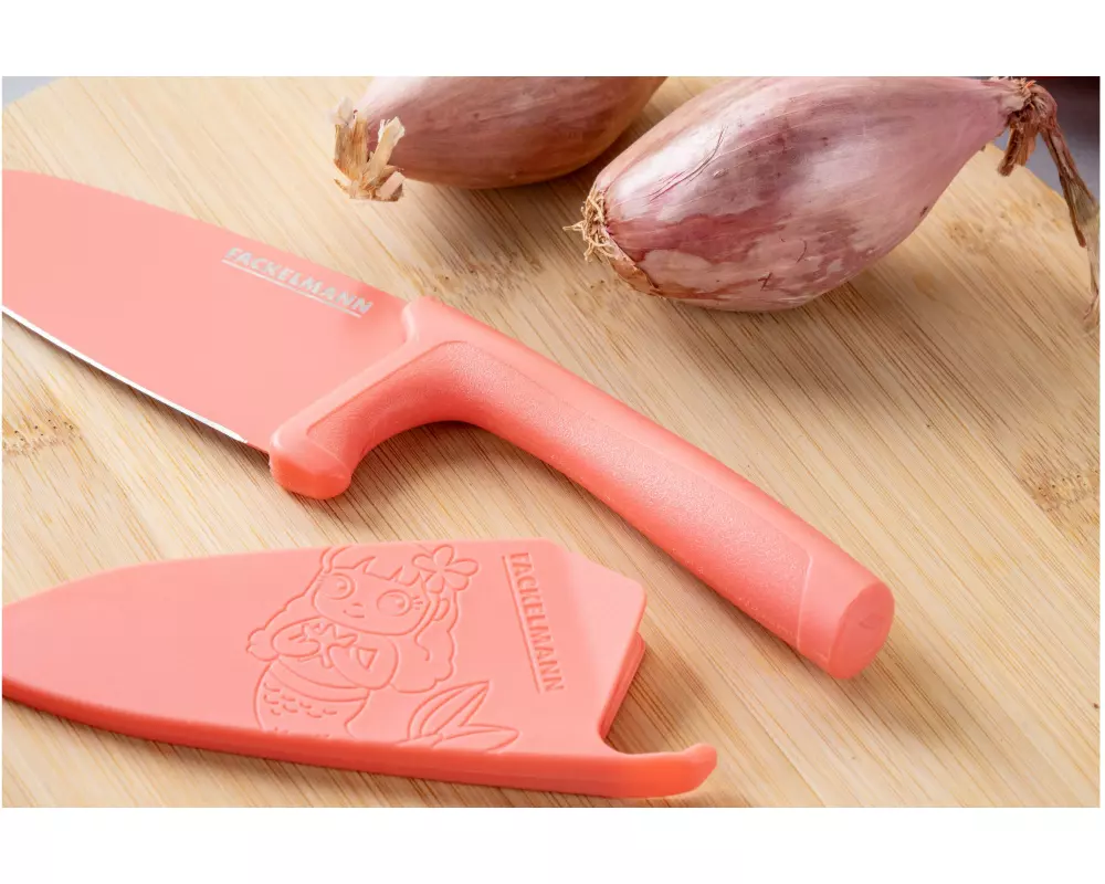 Fackelmann Kinder Küchenmesser MiniCooking Meerjungfrau, Rosa