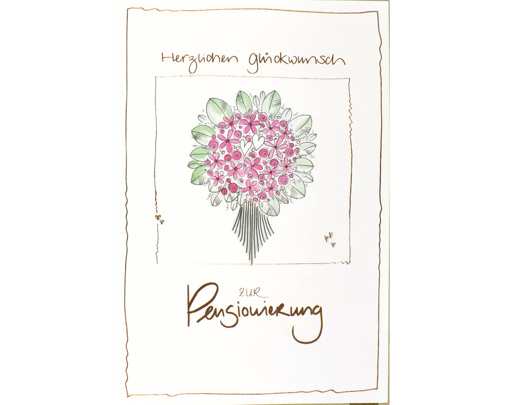 ABC Glückwunschkarte Ruhestand 1120009600 Blumen B6