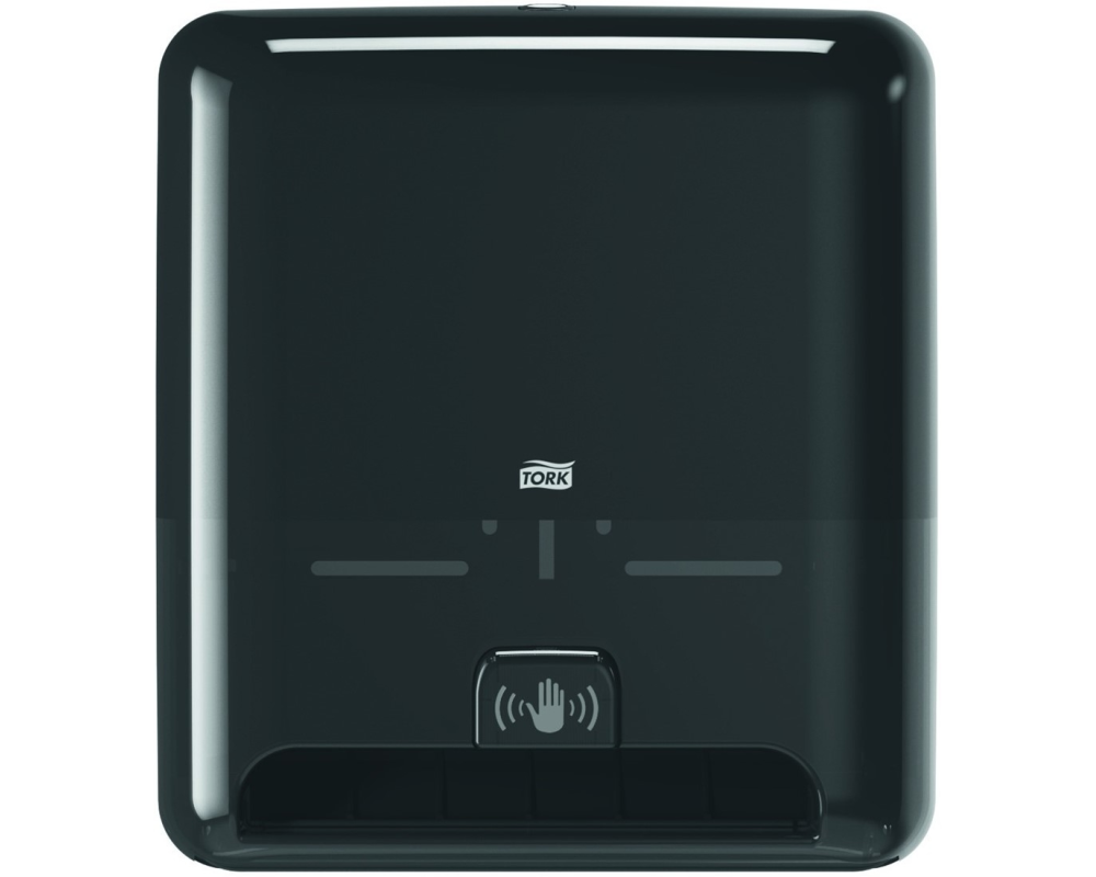 TORK Handtuchspender H1 551108 schwarz, sensor 368x331x206mm