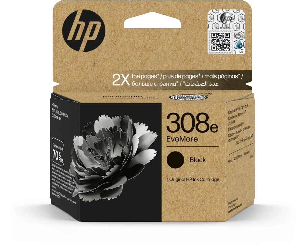HP Tintenpatrone 308e schwarz 7FP22UE Envy 6122e/6520e 320 Seiten