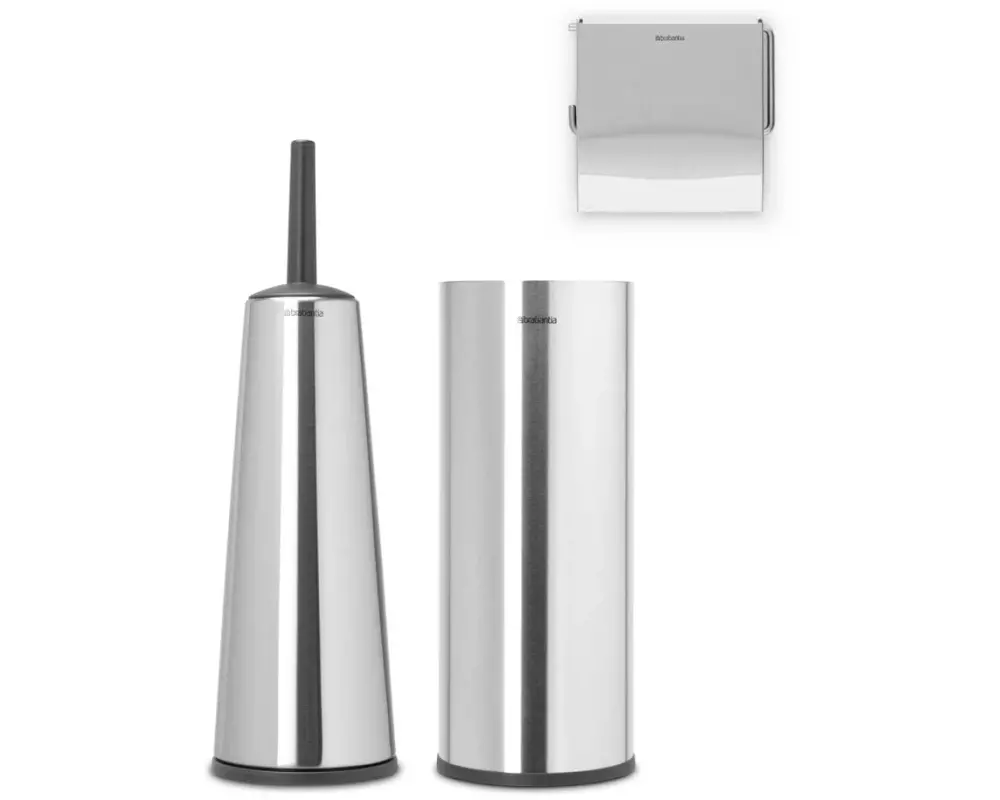 Brabantia Toilettenbürste Set ReNew Silber matt