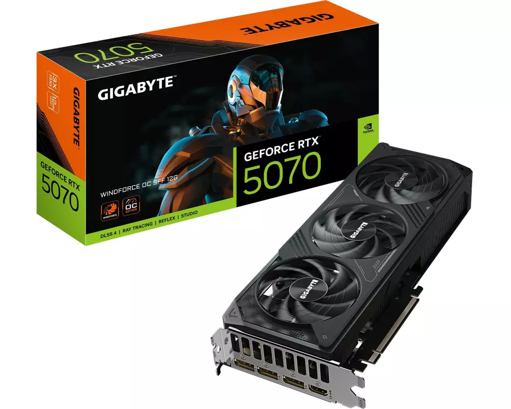 Gigabyte Grafikkarte GeForce RTX 5070 WINDFORCE OC SFF 12 GB