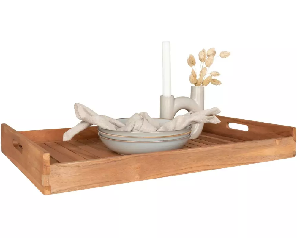 House Nordic Serviertablett Faro Braun