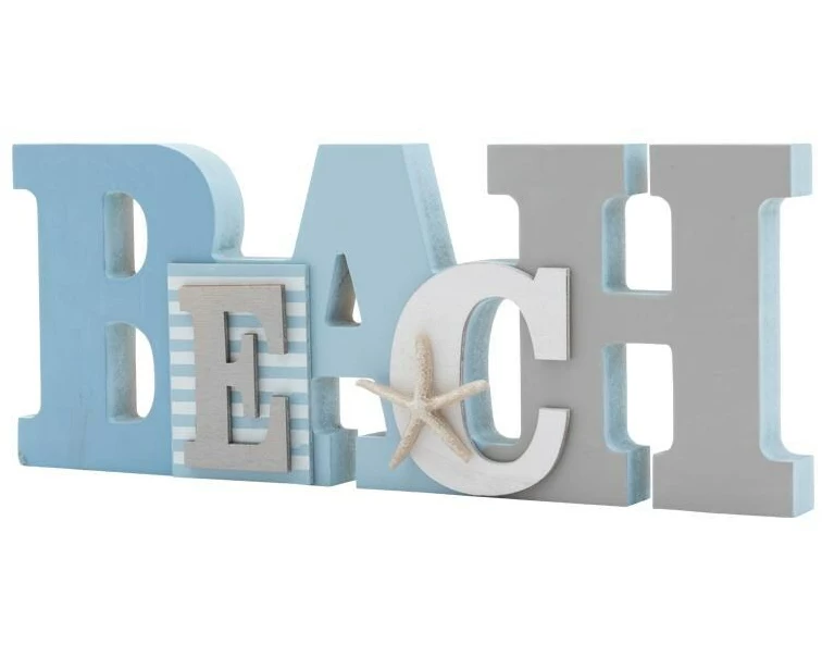 Dekomat AG Aufsteller Schriftzug »BEACH« 11 cm