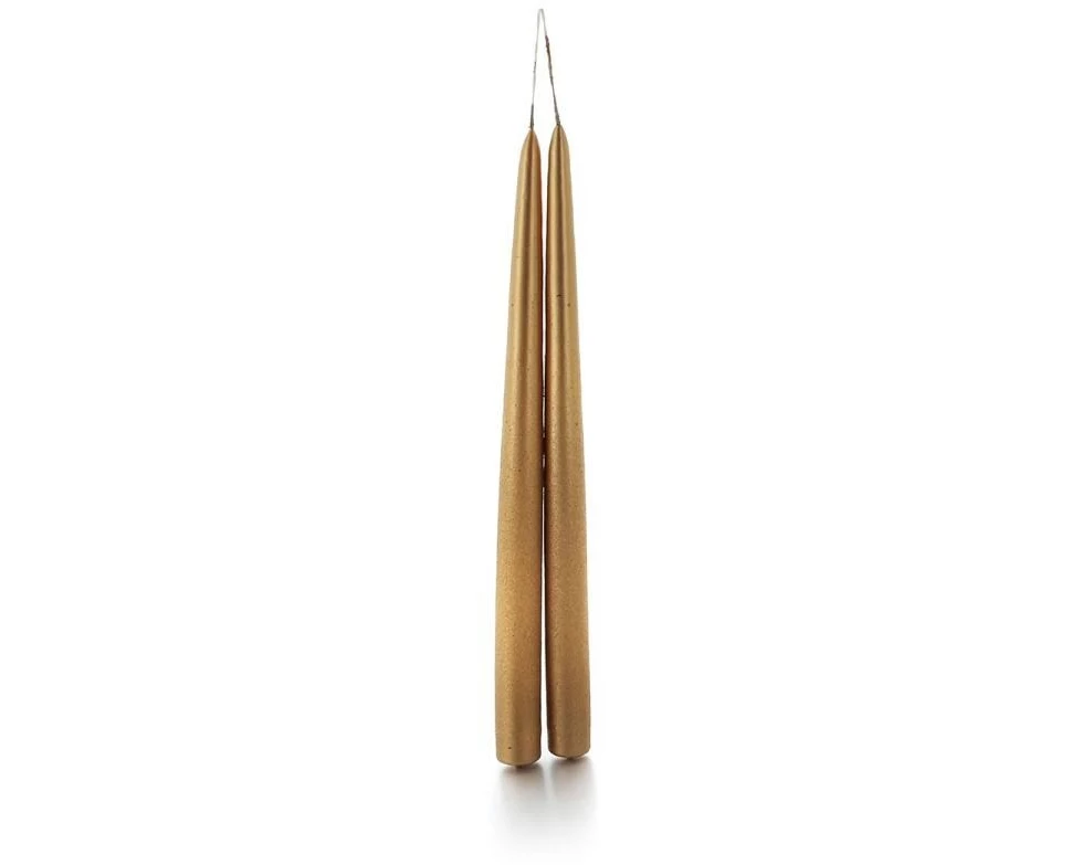 balthasar Etoilekerze Lina 2 x 33 cm, Gold, 2 Stück