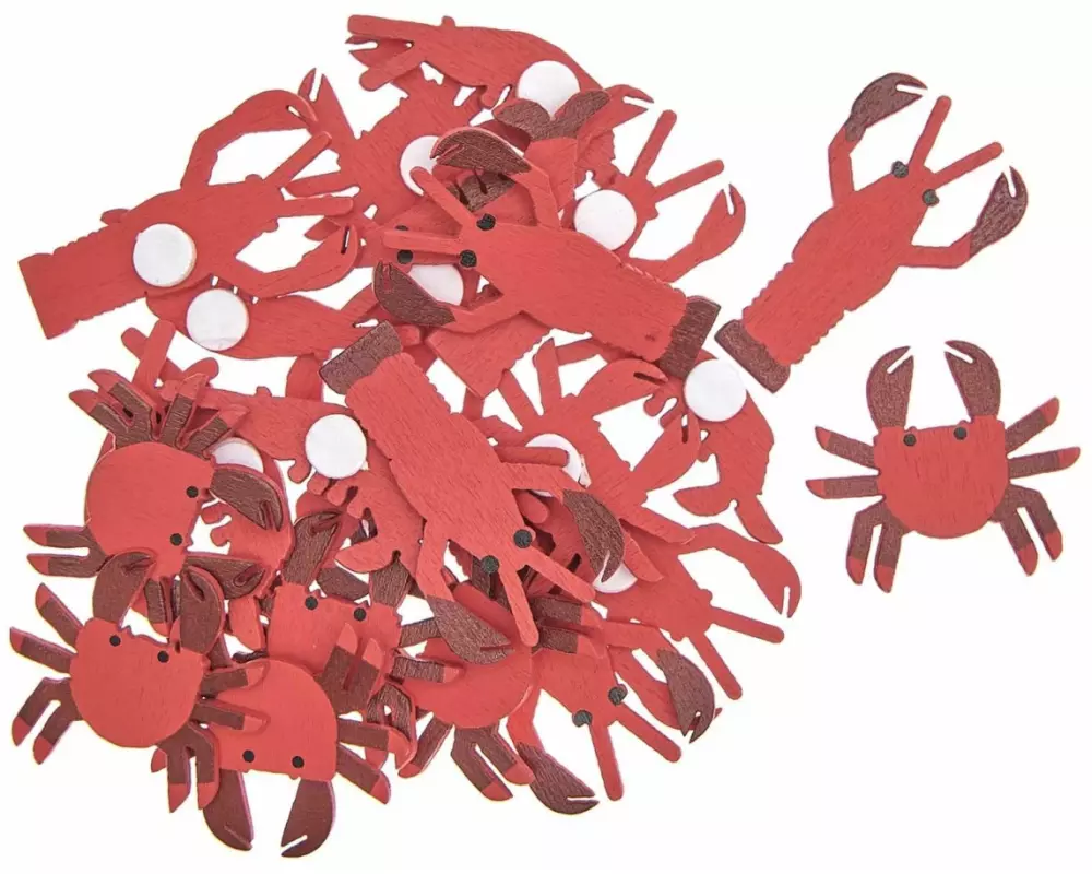 Rico Design Motivsticker Meerestiere 24 Stück Rot