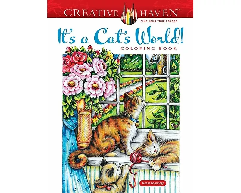 Creative Haven It's a Cat's World! Coloring Book