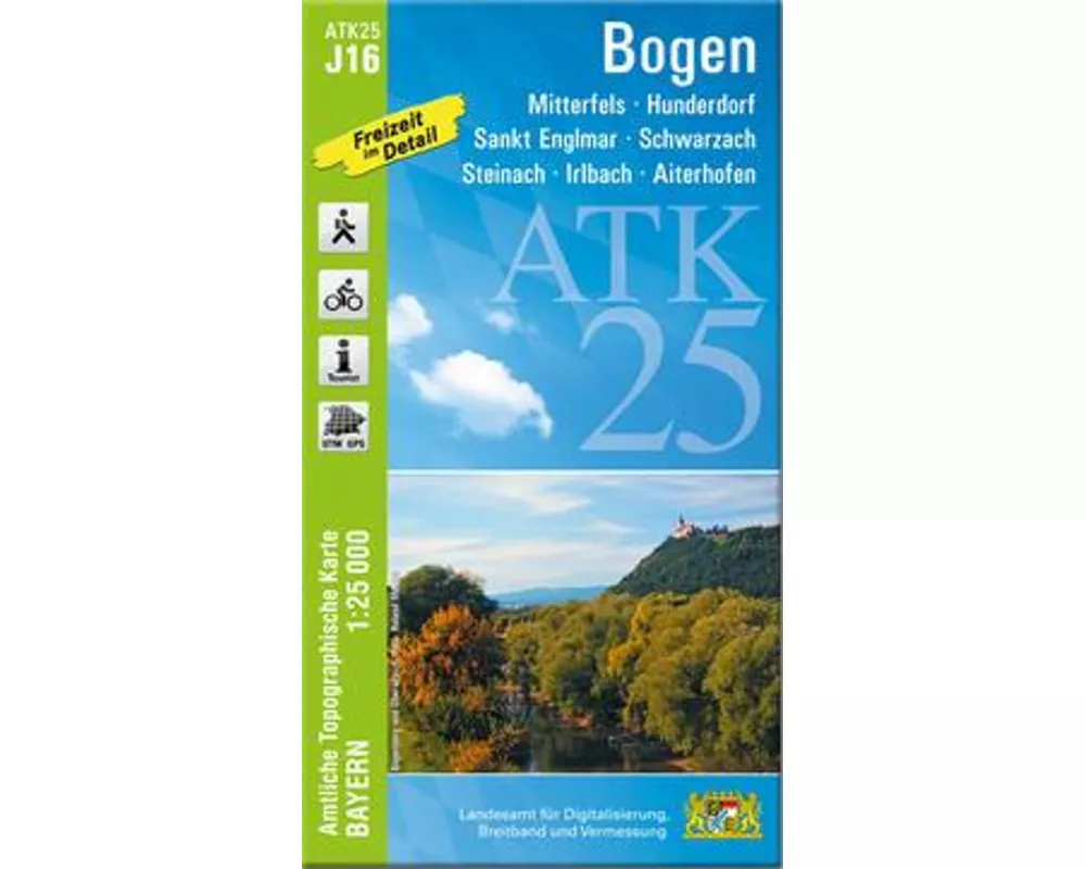 ATK25-J16 Bogen (Amtliche Topographische Karte 1:25000)