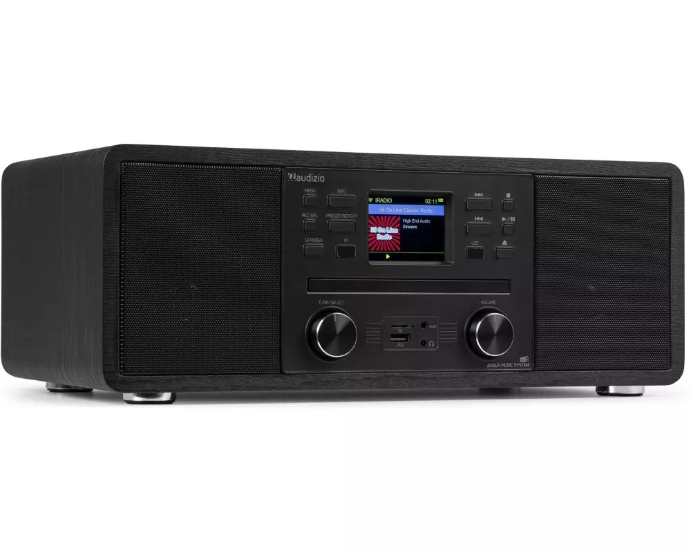 Audizio DAB+ Radio Avola Schwarz