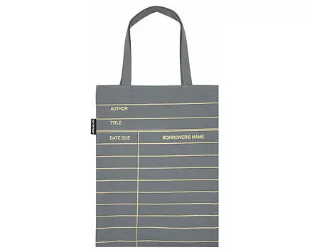 Library Card (Gray) Tote Bag
