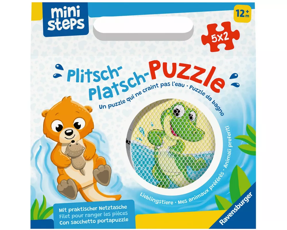 ministeps Plitsch-Platsch-Puzzle Lieblingstiere - ab 12 Monate